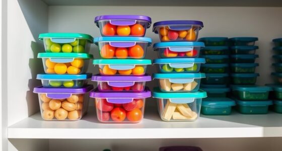 organize food container lids