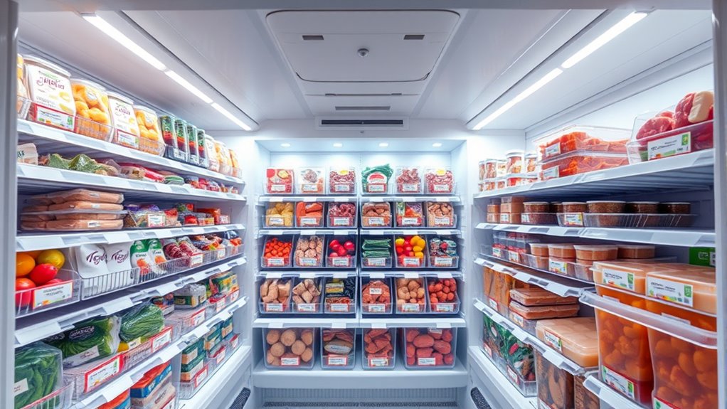 organize freezer by categories