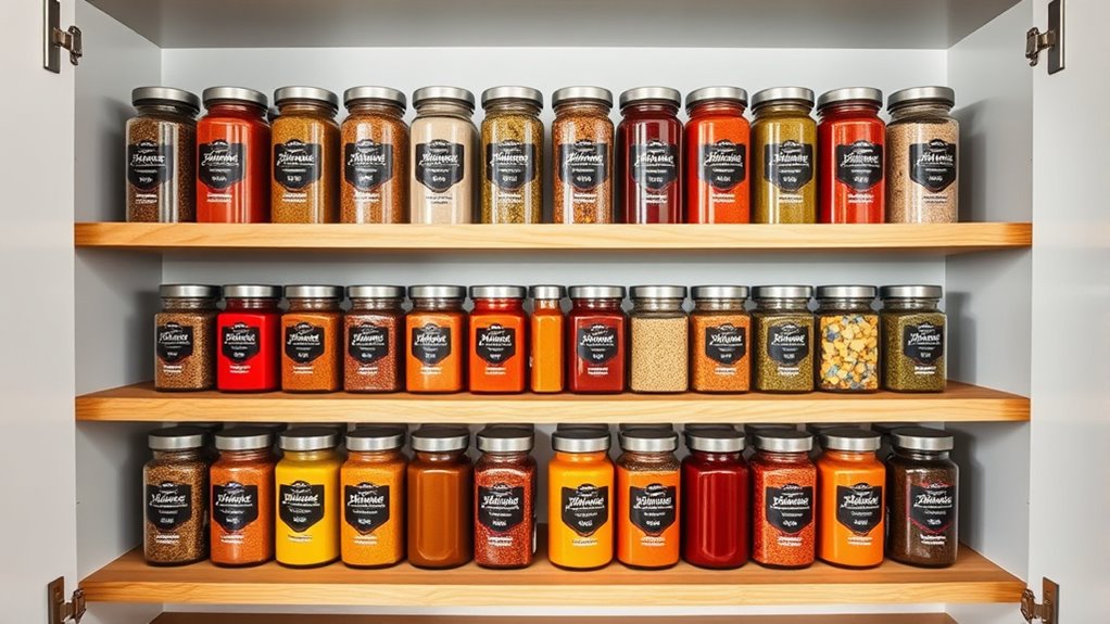 organize spices creatively