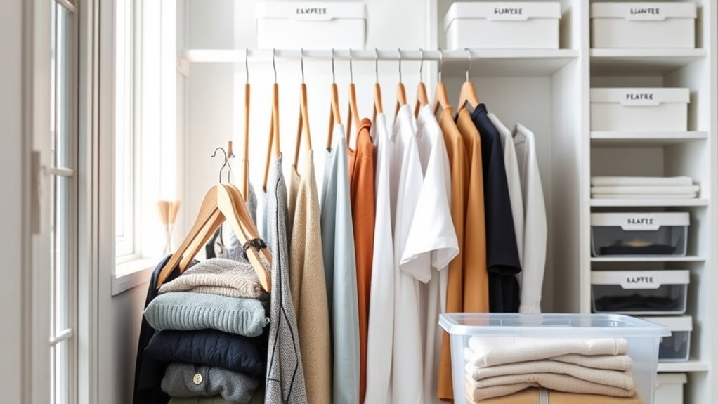 organize wardrobe by trends