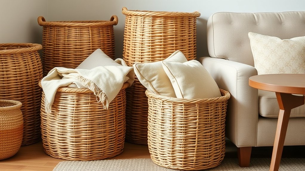 organized baskets boost mental well being