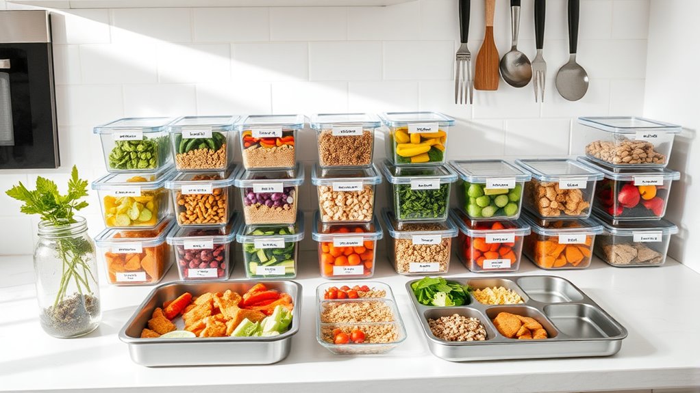 organized efficient meal preparation