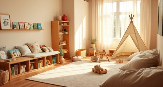 organized playroom zone setup