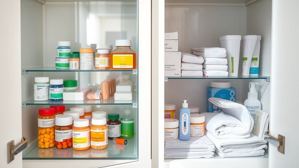 organized safe medication storage