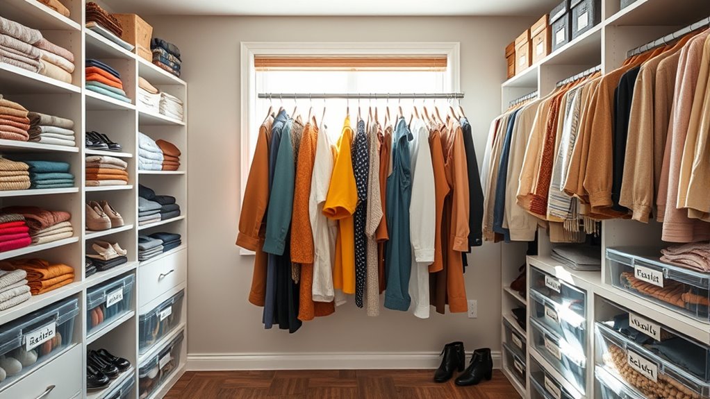 organized seasonal wardrobe storage
