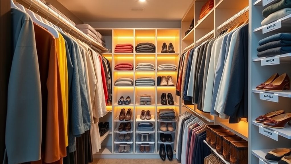 organized space efficient closet solutions