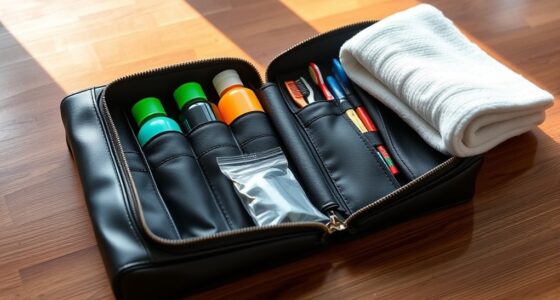 organized travel toiletry kit