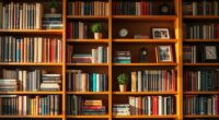 organizing books and displays
