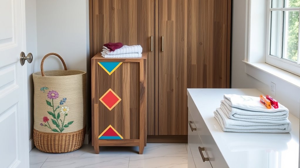 personalized laundry storage ideas