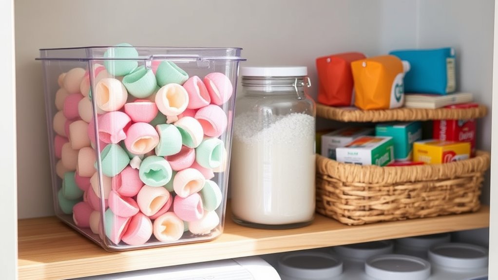proper laundry detergent storage