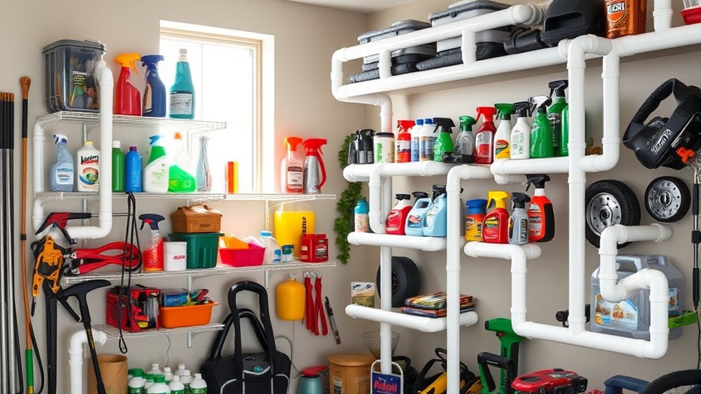 pvc pipe organization ideas