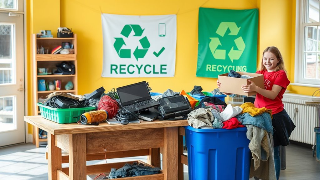 recycle electronics textiles responsibly