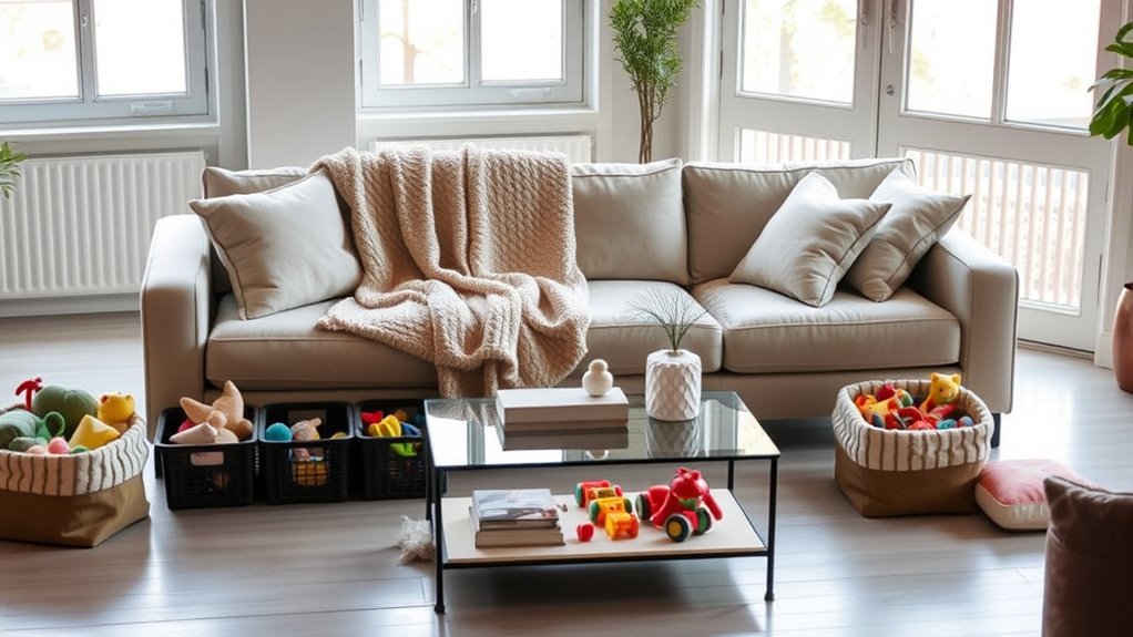 rotate declutter organize regularly