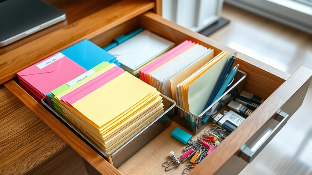 routine desk drawer maintenance