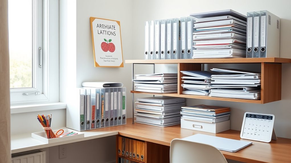 schedule regular organizing sessions