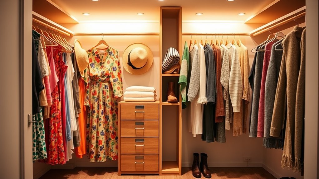 seasonal wardrobe rotation technique