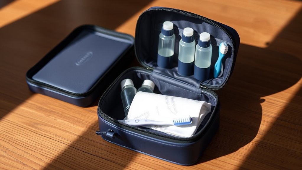secure leak proof toiletry containers