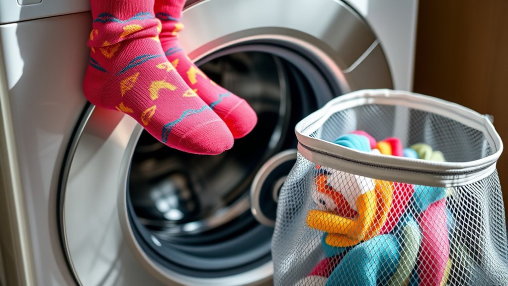 secure socks during laundry