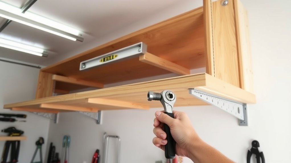 securely fasten shelves properly
