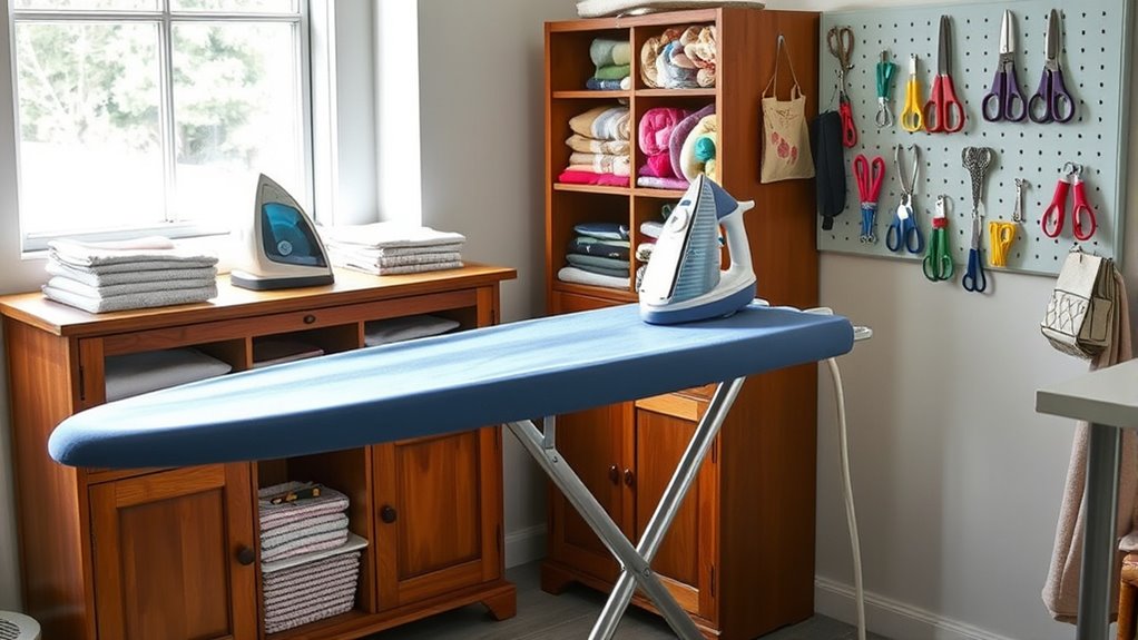 set up home laundry station