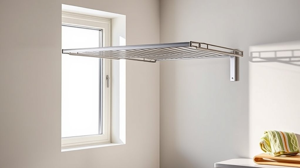 space saving wall mounted drying