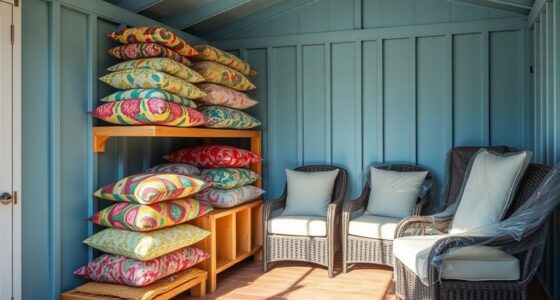 store patio cushions safely