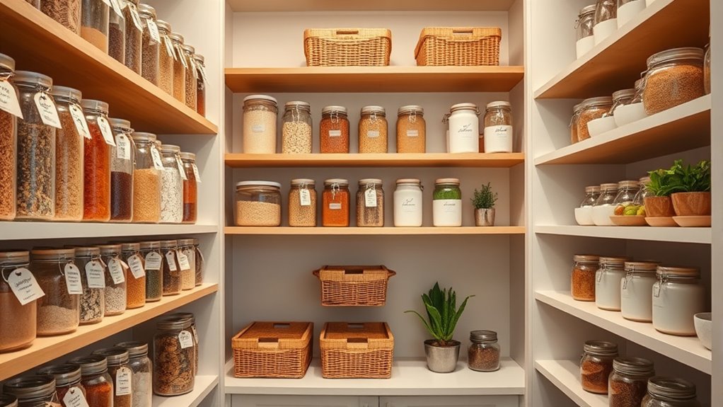 stylish functional pantry decor