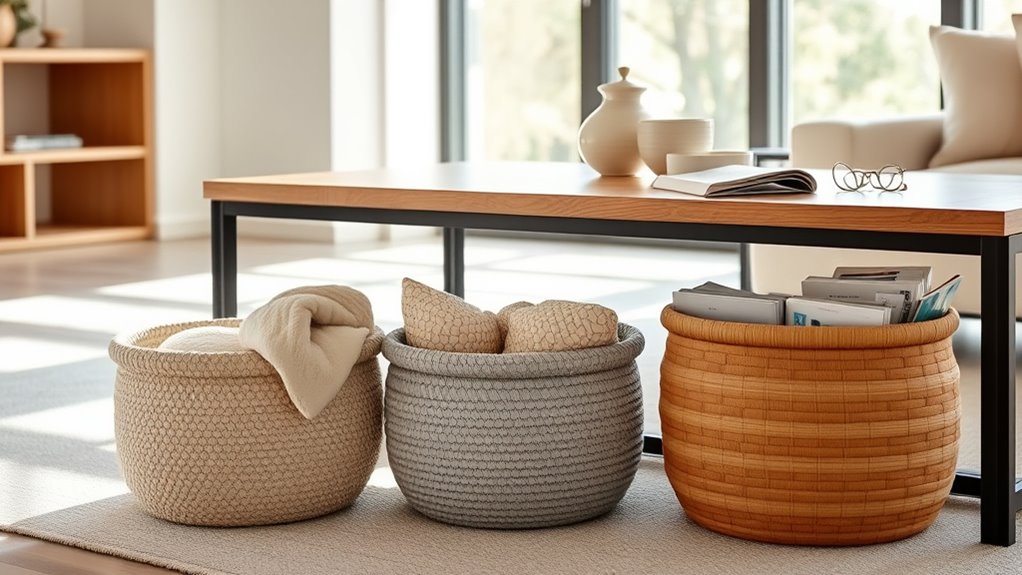 stylish sustainable multifunctional baskets