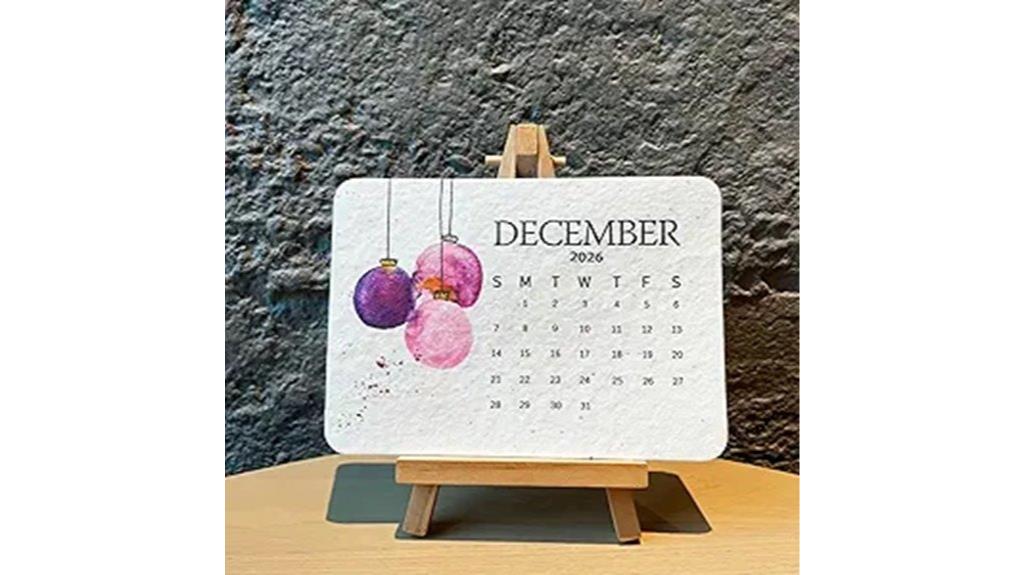 sustainable love seed calendar