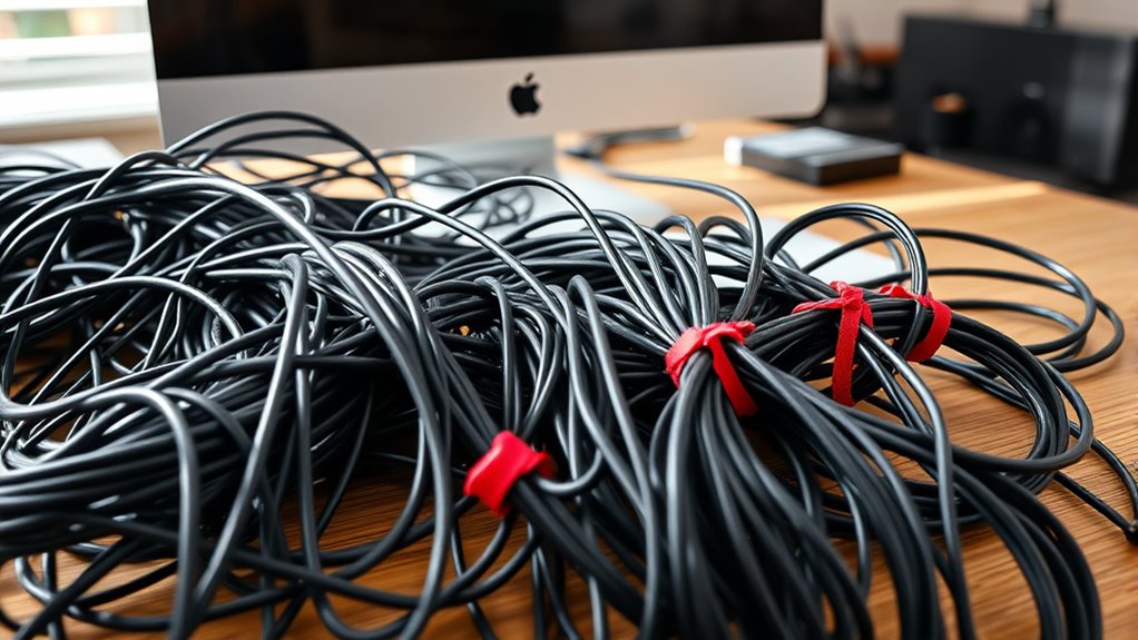 use cable ties and velcro