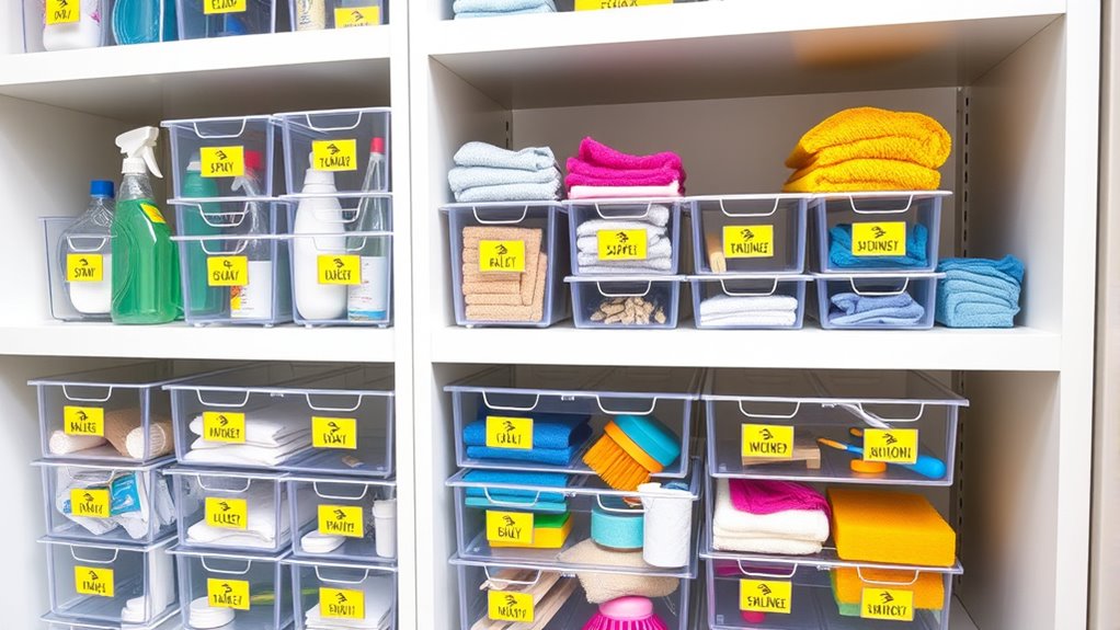 use color coded waterproof labels