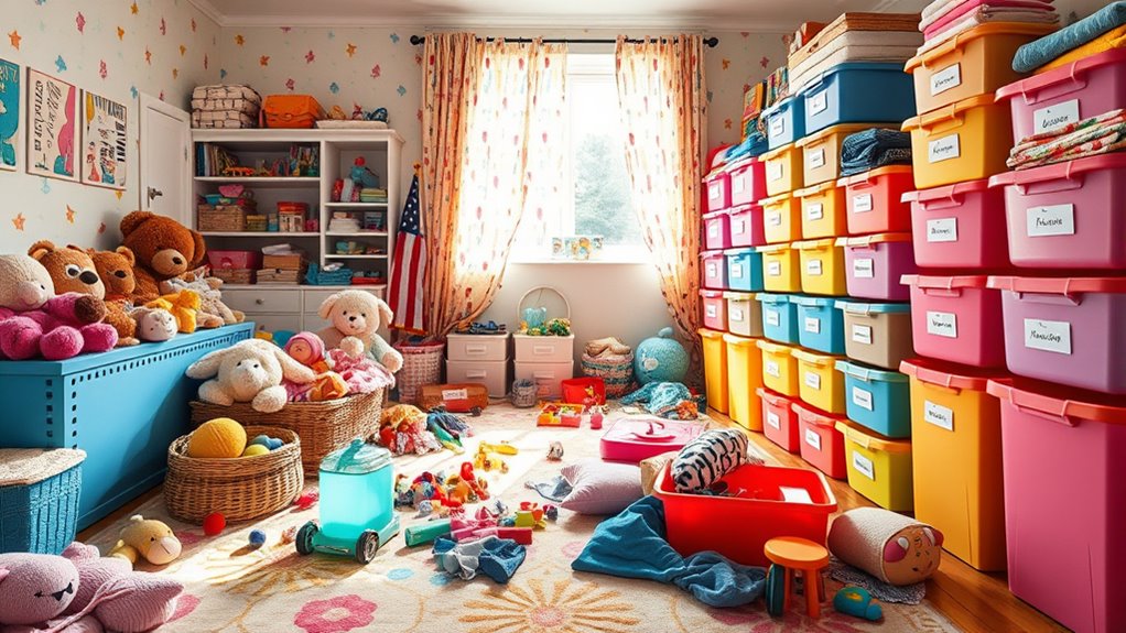 use labeled clear storage