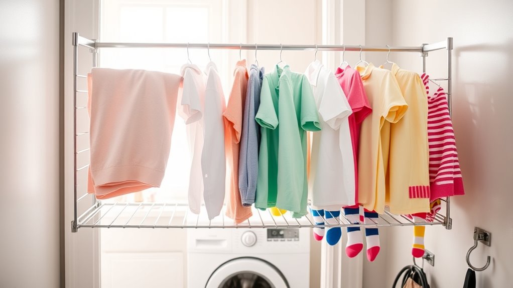 vertical space saving laundry solution