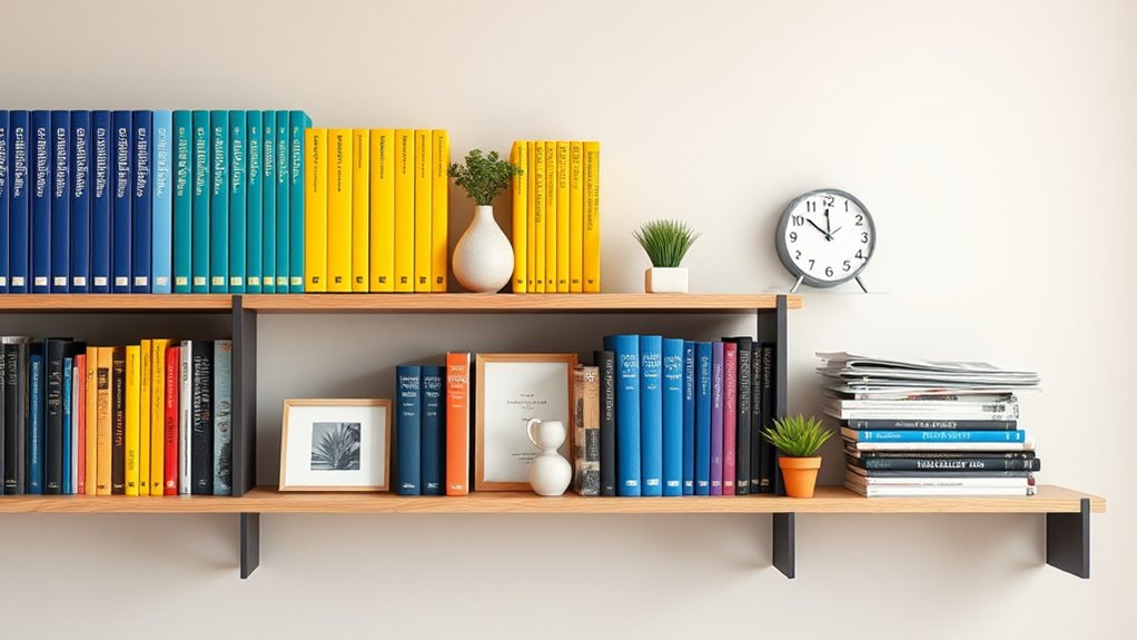 weekly bookshelf organization routine