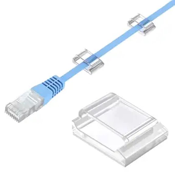 AGPTEK Ethernet Cable Clips 100 pcs Wall Mounts