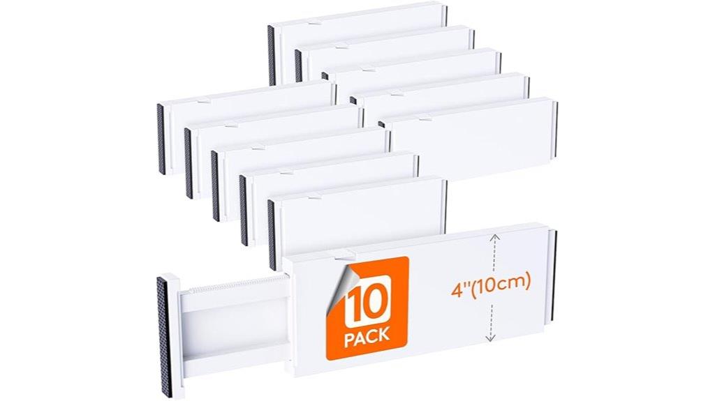 10 pack drawer organizer