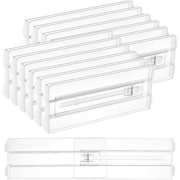 Vtopmart 12 Pack Adjustable Drawer Dividers