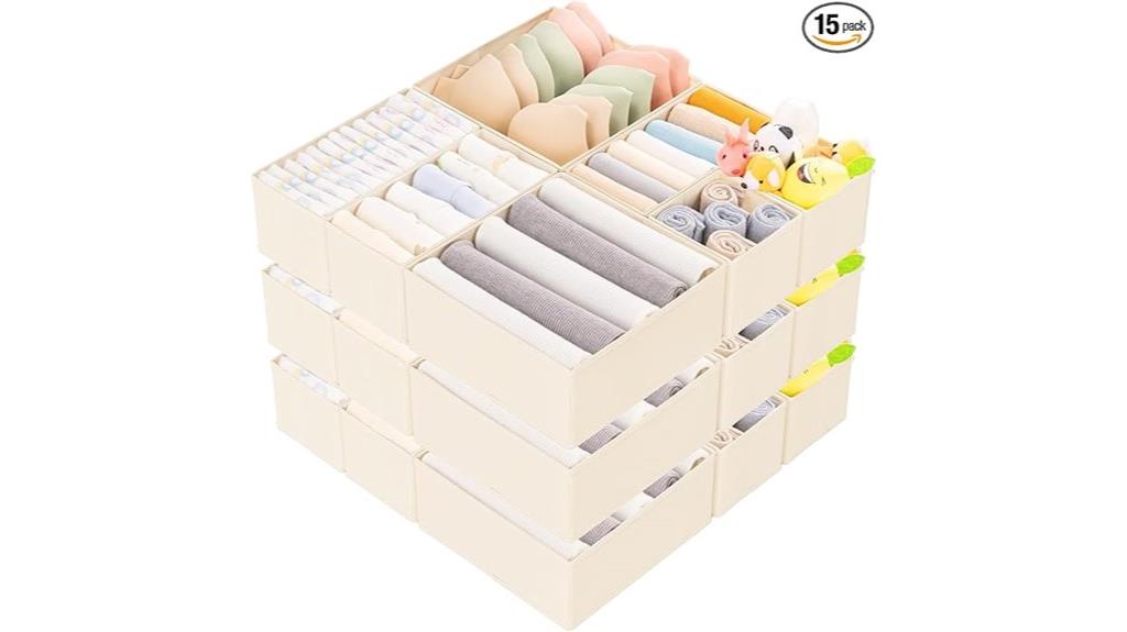 15 drawer clothing organizer