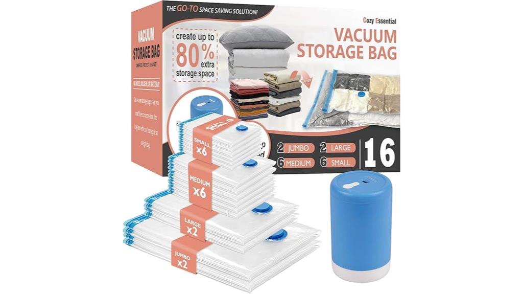 16 pack vacuum storage bags