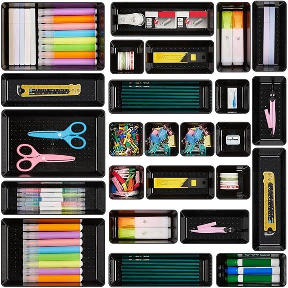 Vtopmart 25 PCS Office Drawer Organizer Set