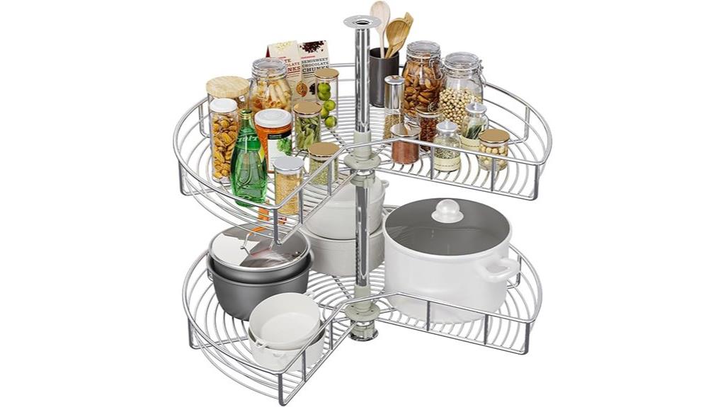 28 inch two tier lazy susan