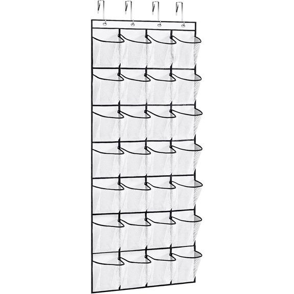 Over-the-Door Shoe Organizer with 28 Pockets
