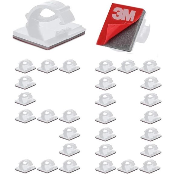 3M Self-Adhesive Cable Clips 50-Pack