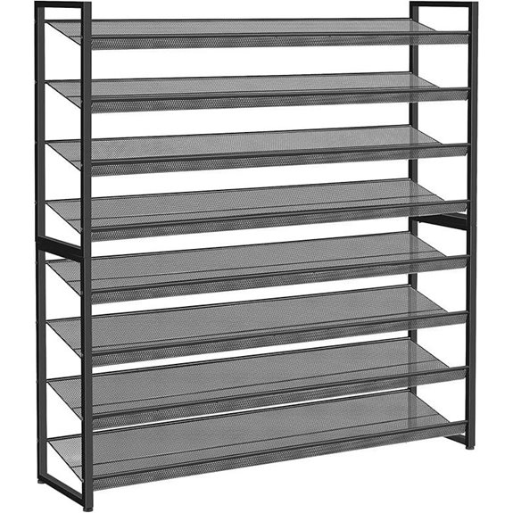 Metal Shoe Rack Organizer 50 Pair Capacity