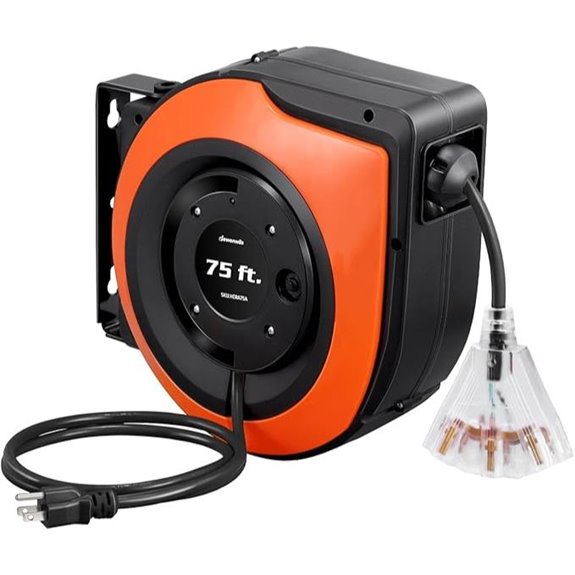 DEWENWILS 75FT Retractable Extension Cord Reel