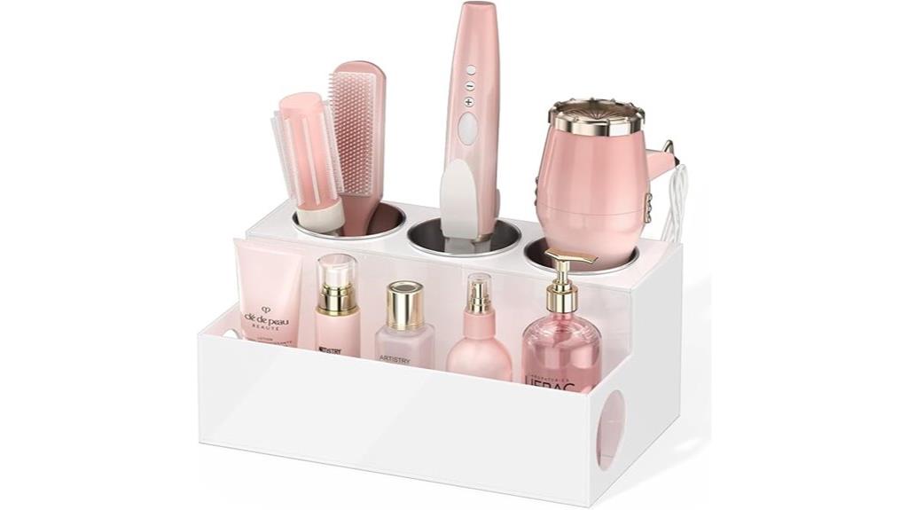 acrylic hair tool organizer