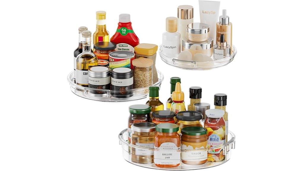 acrylic lazy susan set