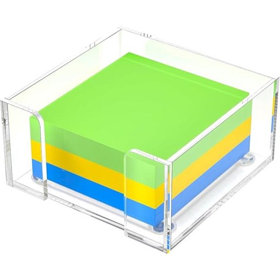 Acrylic Sticky Note Holder for 3 Notes