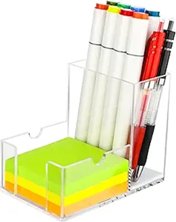 Acrylic Sticky Note Holder and Phone Stand