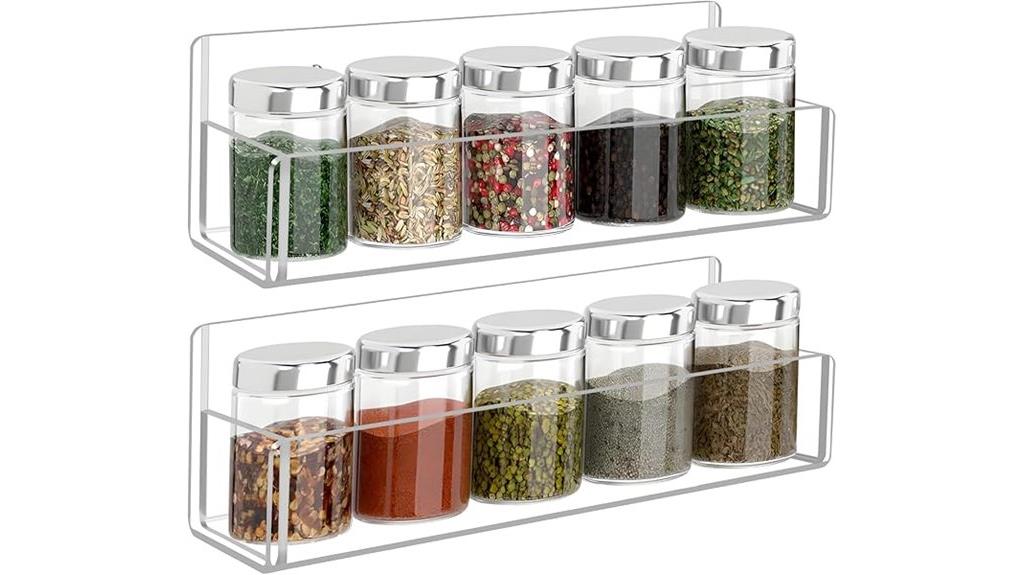 acrylic two pack spice organizer